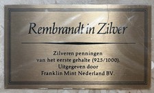 Messing-Schild “Rembrandt in